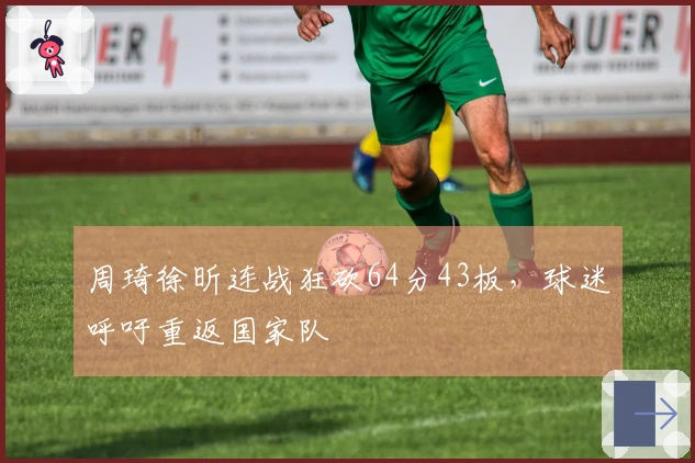 周琦徐昕连战狂砍64分43板，球迷呼吁重返国家队