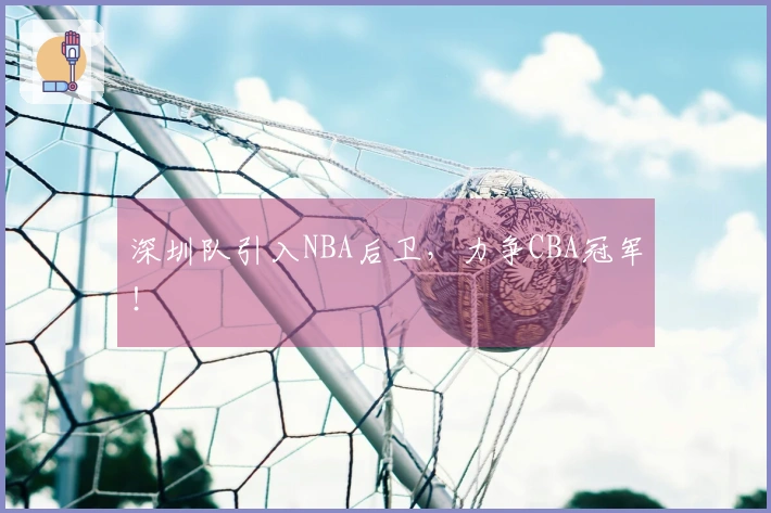 深圳队引入NBA后卫，力争CBA冠军！